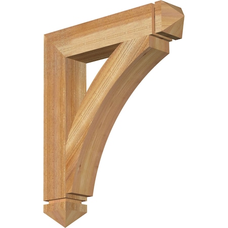 Thorton Arts & Crafts Rough Sawn Bracket, Western Red Cedar, 4W X 22D X 26H